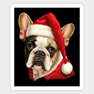 French Bulldog Christmas Sticker